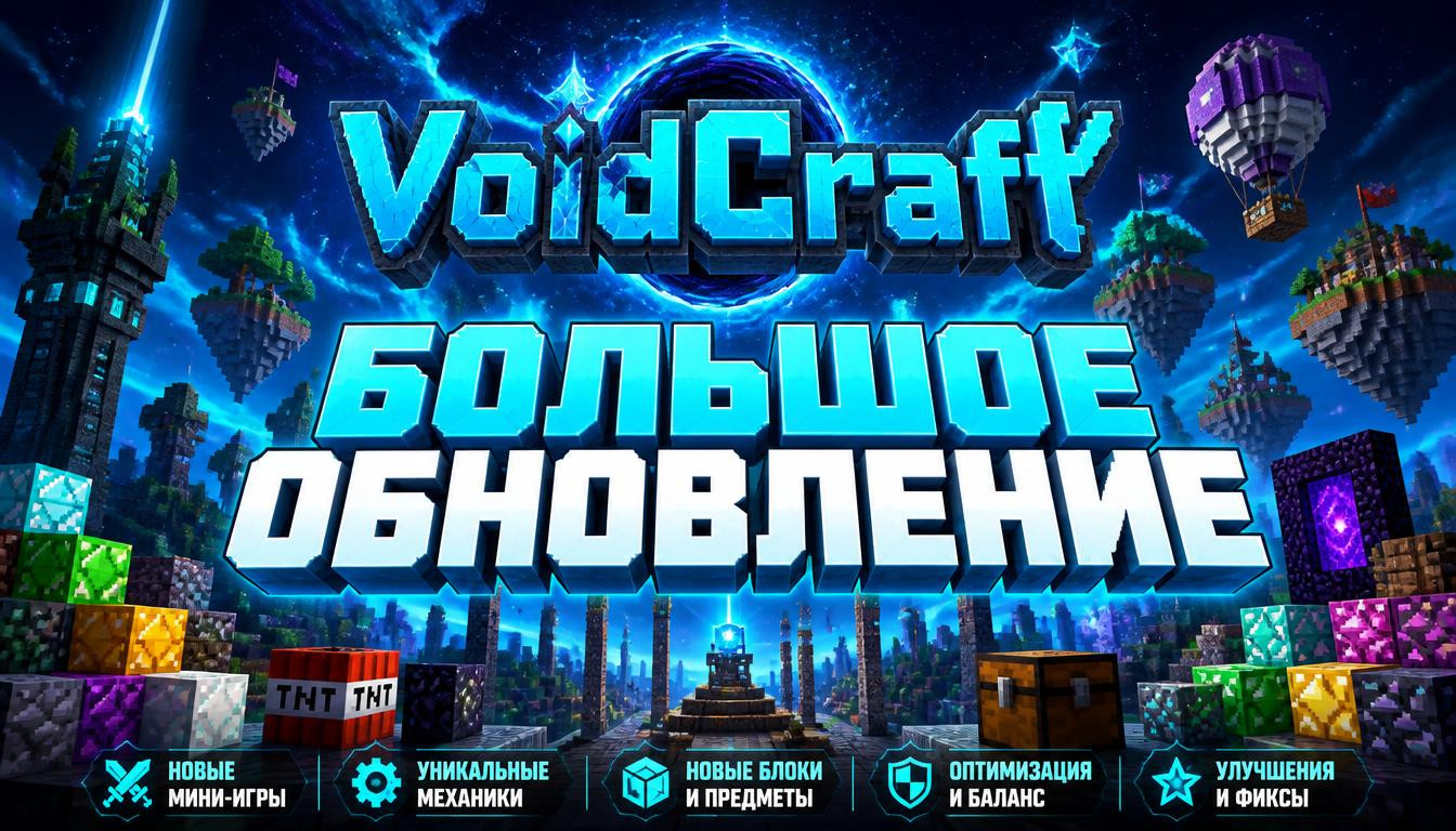🚀 Большое обновление: мини-игры, сайт и косметика