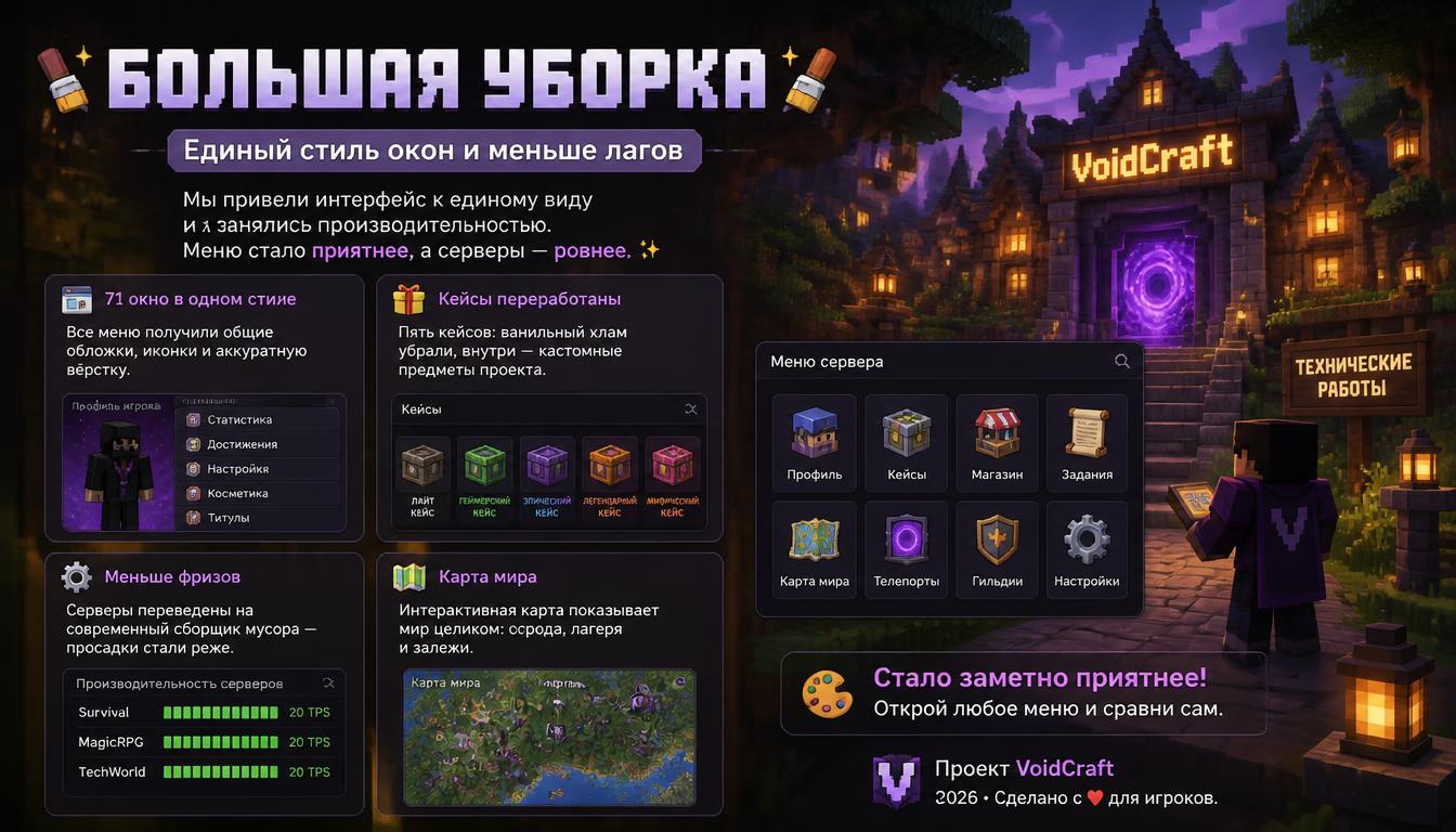 🎨 Единый стиль окон и меньше лагов
