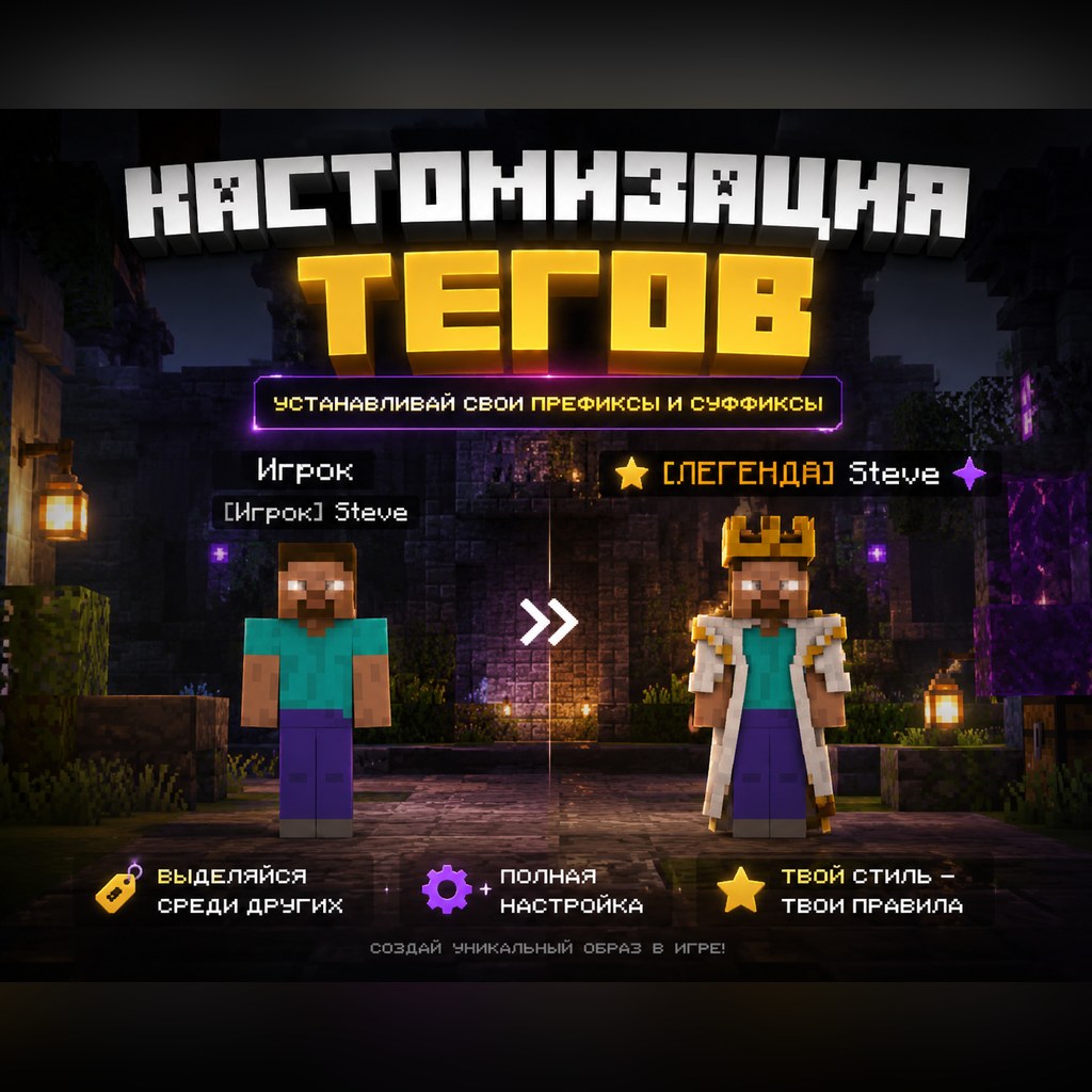 Доступ к кастомизации тега